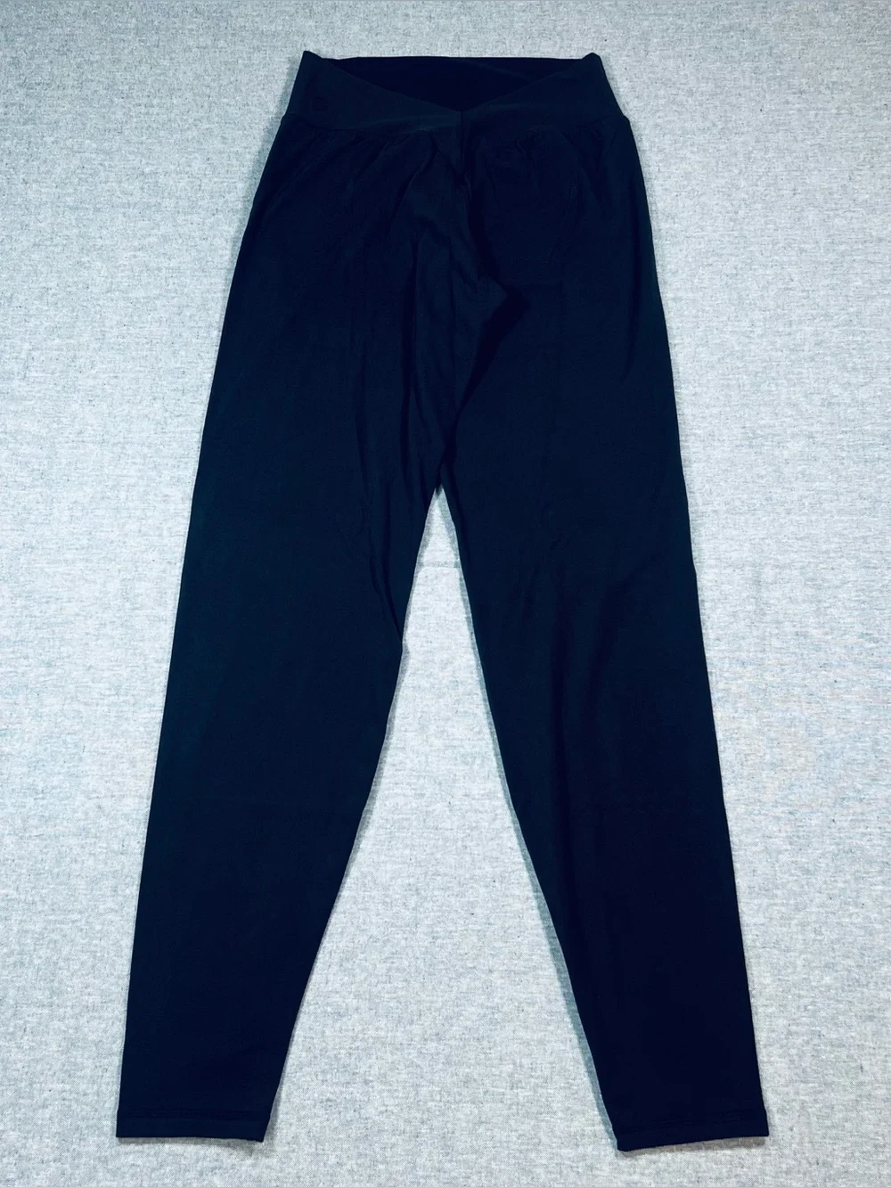 Buffbunny Women's Large Leggings Crossover Front Black Athletic Gym Workout - Picture 1 of 5